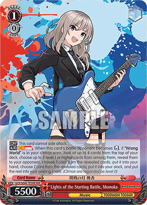 Lights of the Starting Battle, Momoka (GCR/SE48-TE09R RRR) [Girls Band Cry Premium Booster] | Cracking-Singles