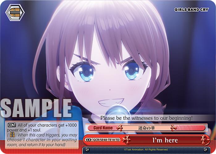 I'm here (GCR/SE48-TE18 TD) [Girls Band Cry Premium Booster] | Cracking-Singles
