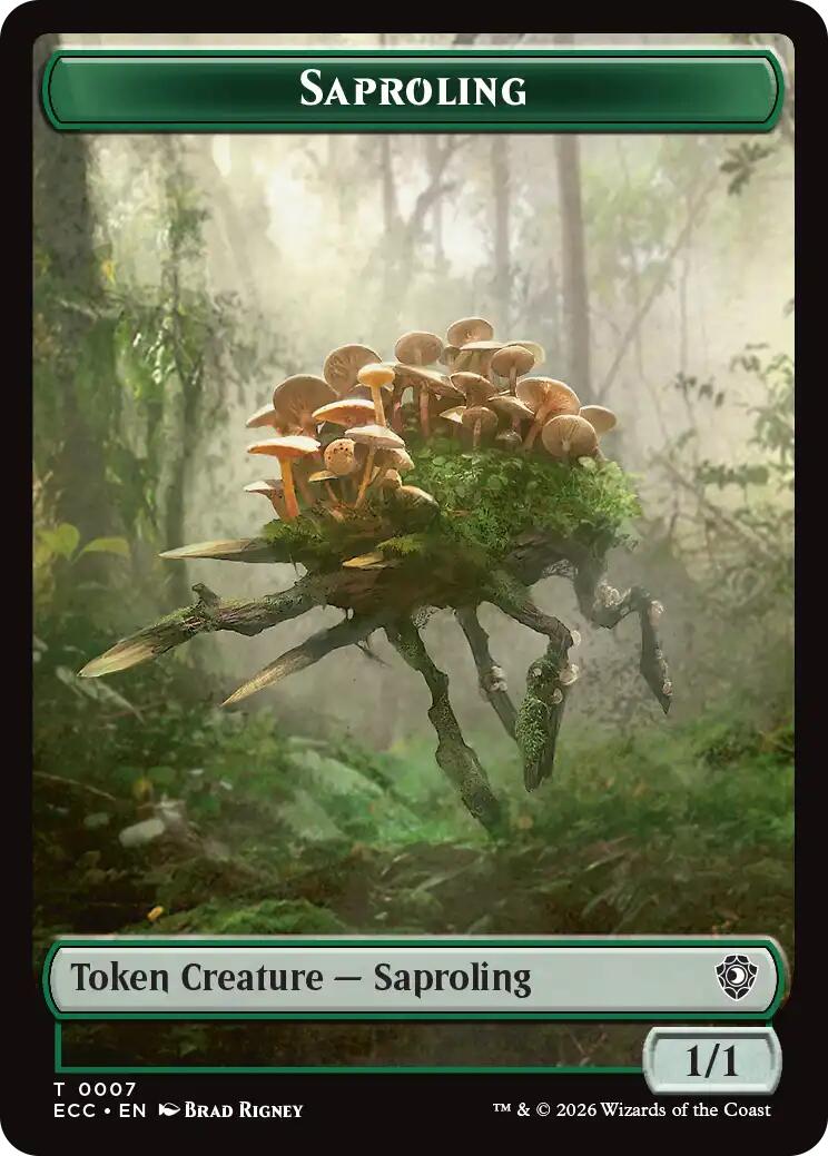 Saproling // Poison Counter Double-Sided Token [Lorwyn Eclipsed Tokens] | Cracking-Singles