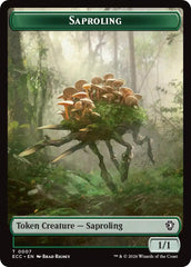Saproling // Scarecrow Double-Sided Token [Lorwyn Eclipsed Tokens] | Cracking-Singles