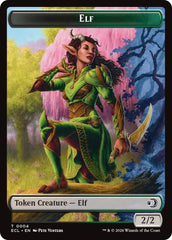 Elf // Kithkin (0007) Double-Sided Token [Lorwyn Eclipsed Tokens] | Cracking-Singles