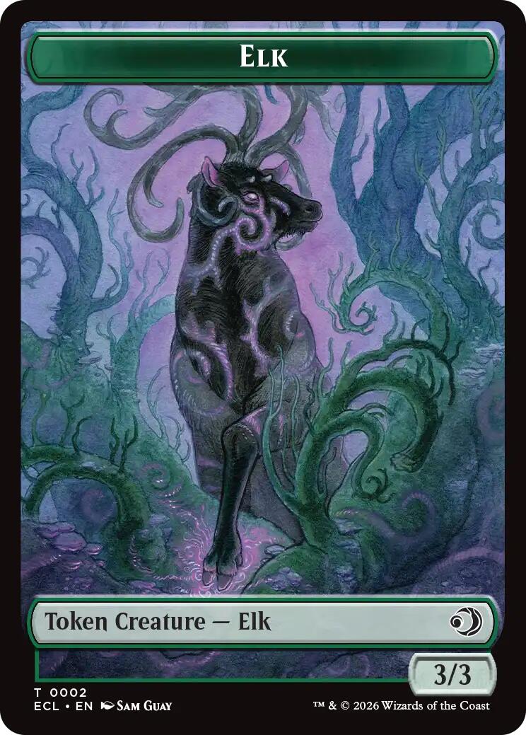 Elk // Mutavault Double-Sided Token [Lorwyn Eclipsed Tokens] | Cracking-Singles