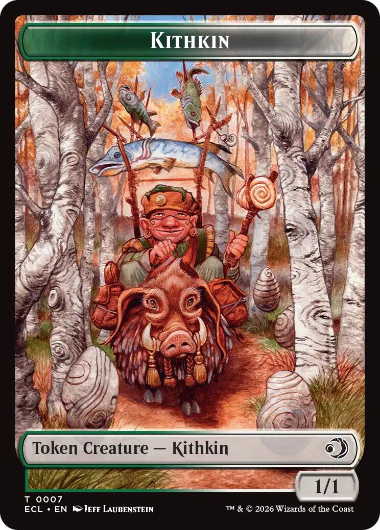Kithkin // Treasure Double-Sided Token [Lorwyn Eclipsed Tokens] | Cracking-Singles
