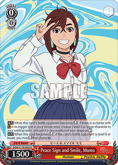 Peace Sign and Smile, Momo [DANDADAN] | Cracking-Singles