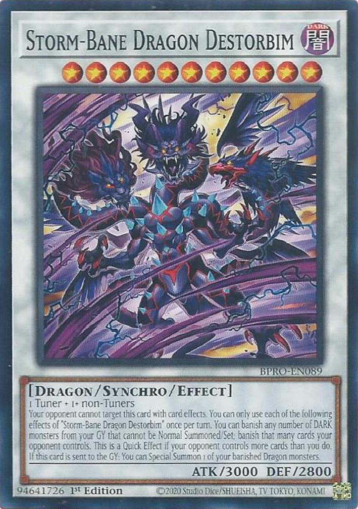 Storm-Bane Dragon Destorbim [BPRO-EN089] Common | Cracking-Singles