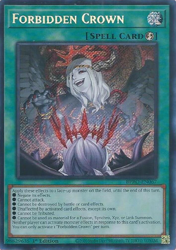 Forbidden Crown [BPRO-EN067] Secret Rare | Cracking-Singles