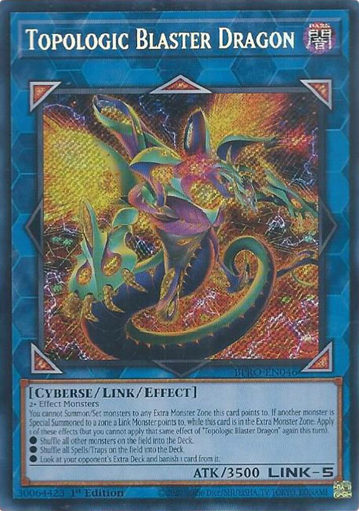 Topologic Blaster Dragon [BPRO-EN046] Secret Rare | Cracking-Singles