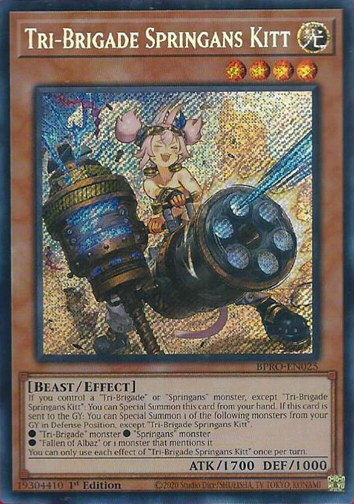 Tri-Brigade Springans Kitt [BPRO-EN025] Secret Rare | Cracking-Singles