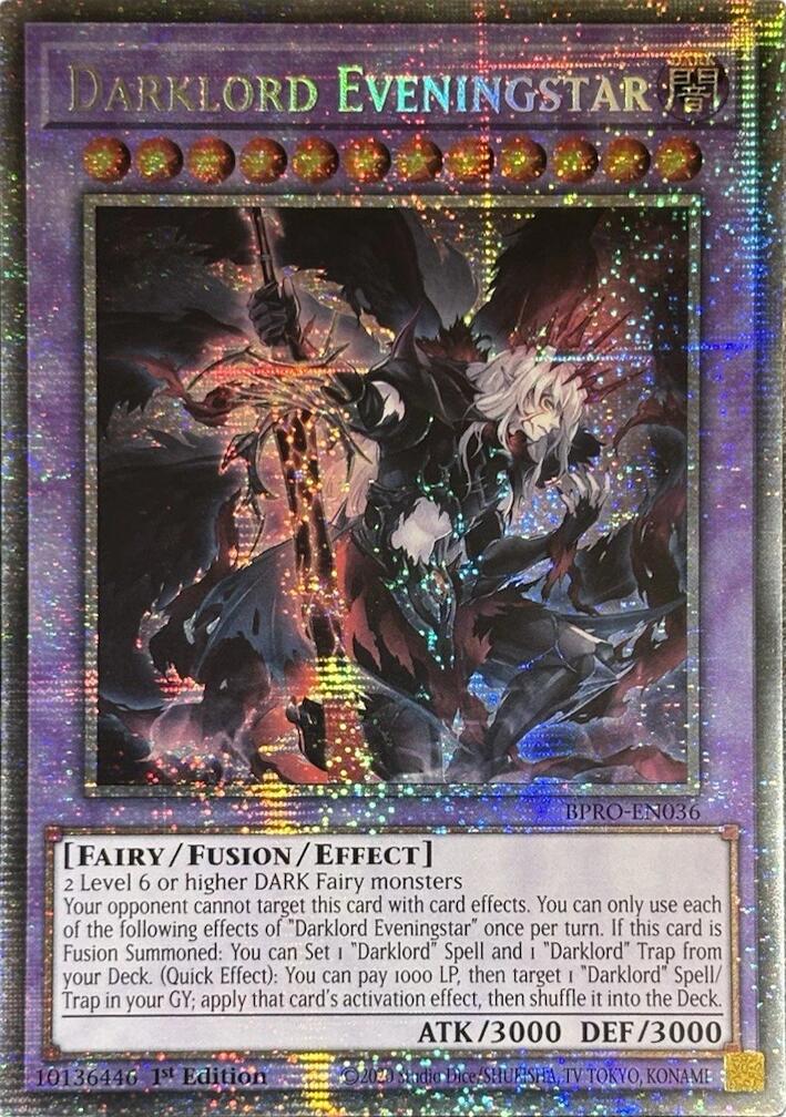 Darklord Eveningstar (Starlight Rare) [BPRO-EN036] Starlight Rare | Cracking-Singles