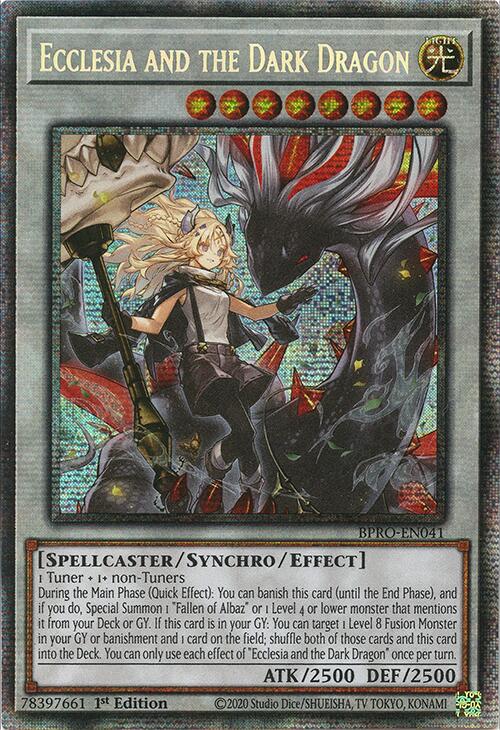 Ecclesia and the Dark Dragon (Starlight Rare) [BPRO-EN041] Starlight Rare | Cracking-Singles