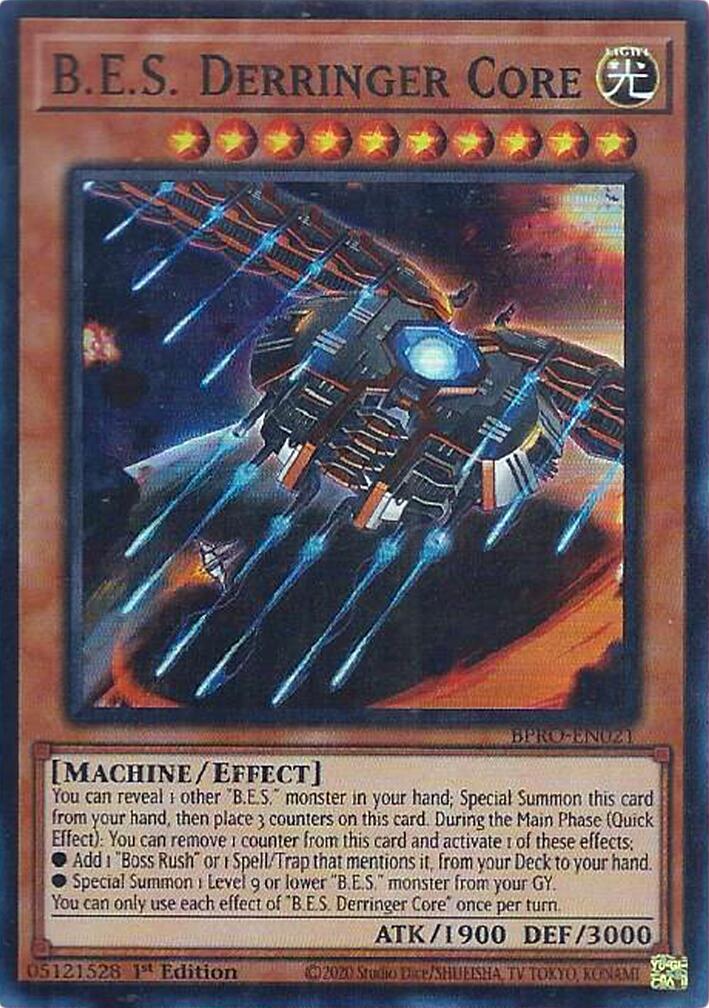 B.E.S. Derringer Core [BPRO-EN021] Super Rare | Cracking-Singles
