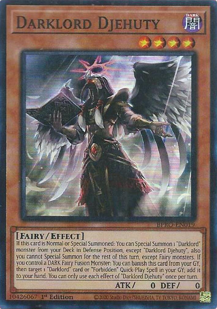 Darklord Djehuty [BPRO-EN019] Super Rare | Cracking-Singles