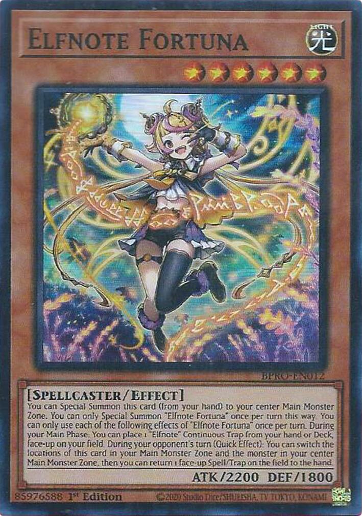 Elfnote Fortuna [BPRO-EN012] Super Rare | Cracking-Singles