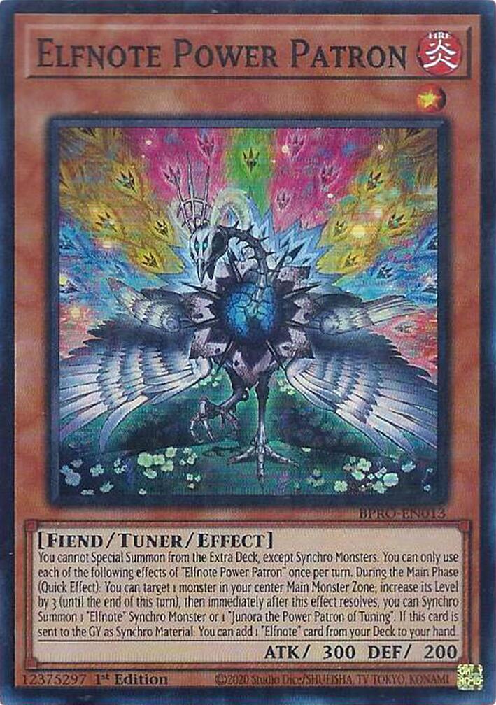 Elfnote Power Patron [BPRO-EN013] Super Rare | Cracking-Singles