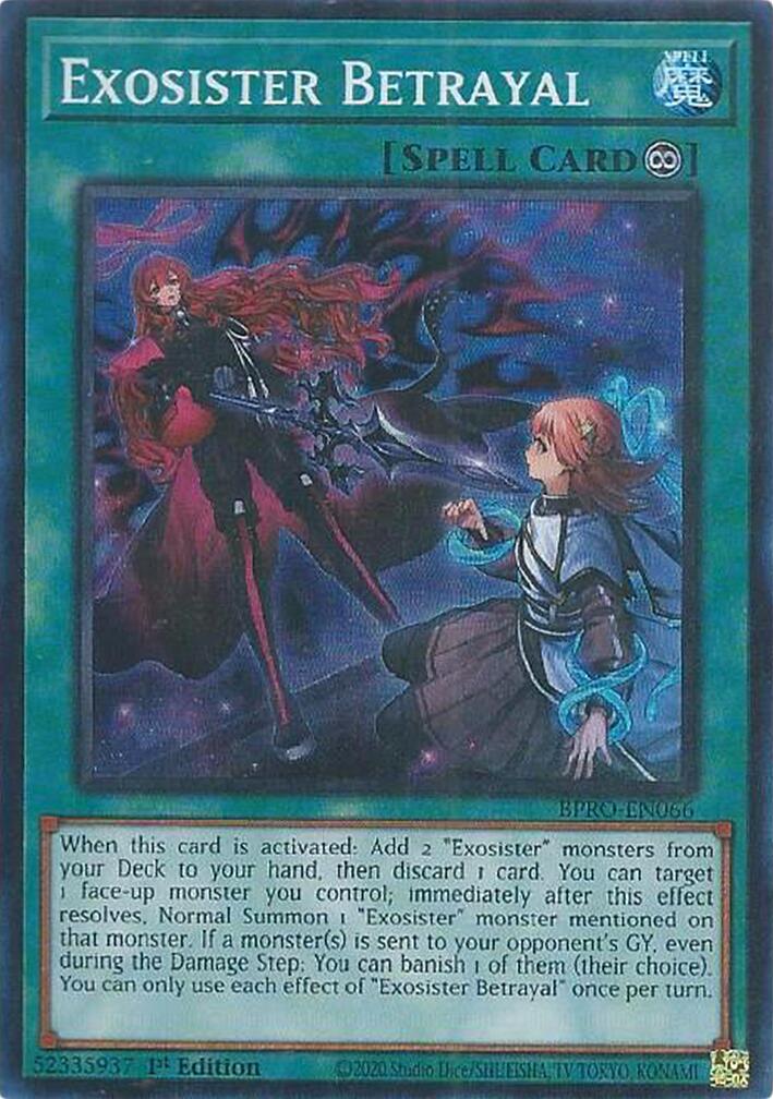 Exosister Betrayal [BPRO-EN066] Super Rare | Cracking-Singles