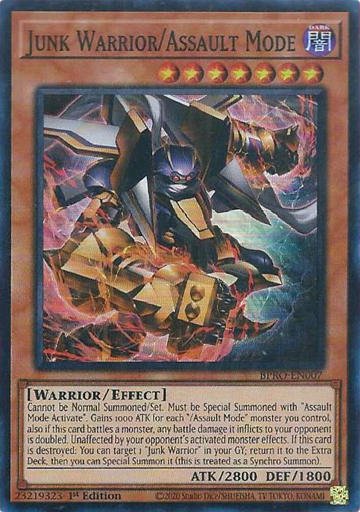 Junk Warrior/Assault Mode [BPRO-EN007] Super Rare | Cracking-Singles