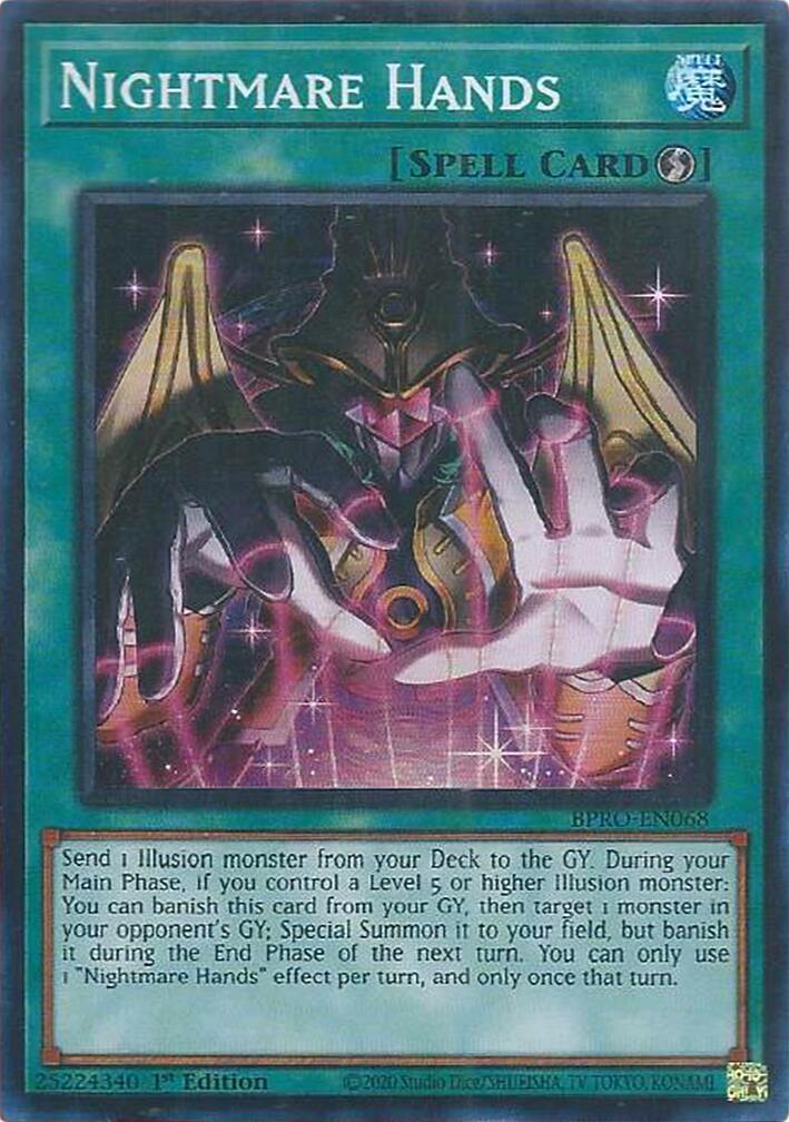 Nightmare Hands [BPRO-EN068] Super Rare | Cracking-Singles