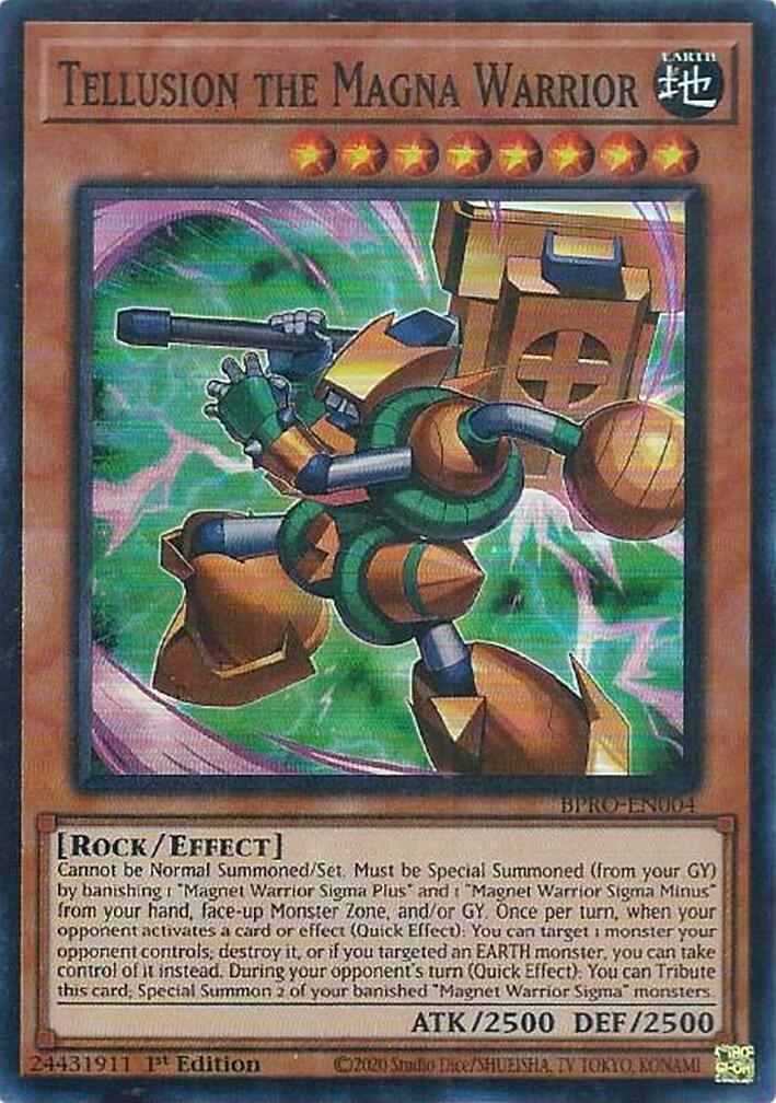 Tellusrion the Magna Warrior [BPRO-EN004] Super Rare | Cracking-Singles