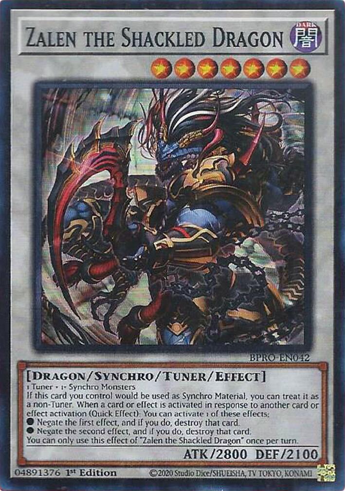 Zalen the Shackled Dragon [BPRO-EN042] Super Rare | Cracking-Singles