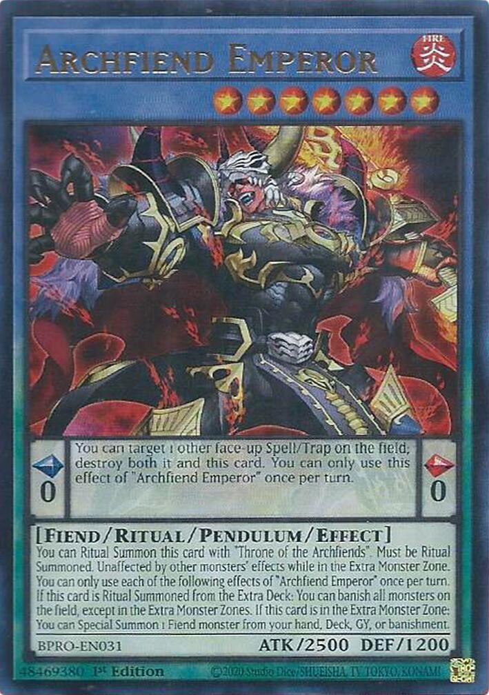 Archfiend Emperor [BPRO-EN031] Ultra Rare | Cracking-Singles