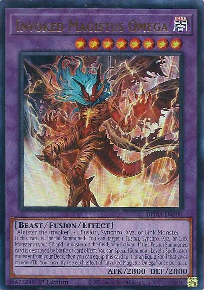 Invoked Magistus Omega [BPRO-EN100] Ultra Rare | Cracking-Singles