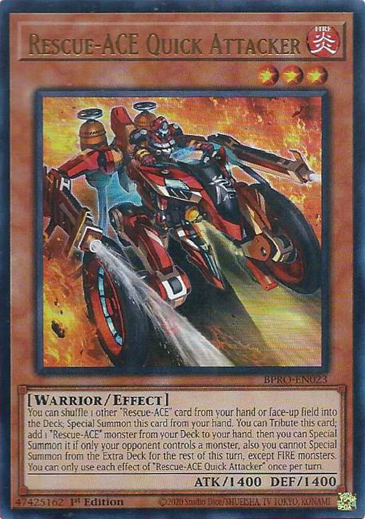Rescue-ACE Quick Attacker [BPRO-EN023] Ultra Rare | Cracking-Singles