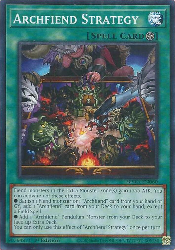 Archfiend Strategy [BPRO-EN060] Rare | Cracking-Singles