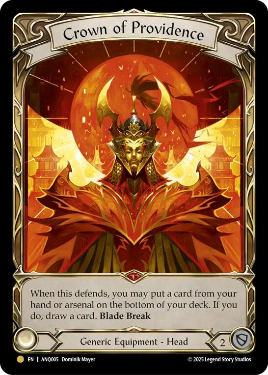 Crown of Providence [ANQ005] (Compendium of Rathe - Antiquity Pack)  Rainbow Foil | Cracking-Singles