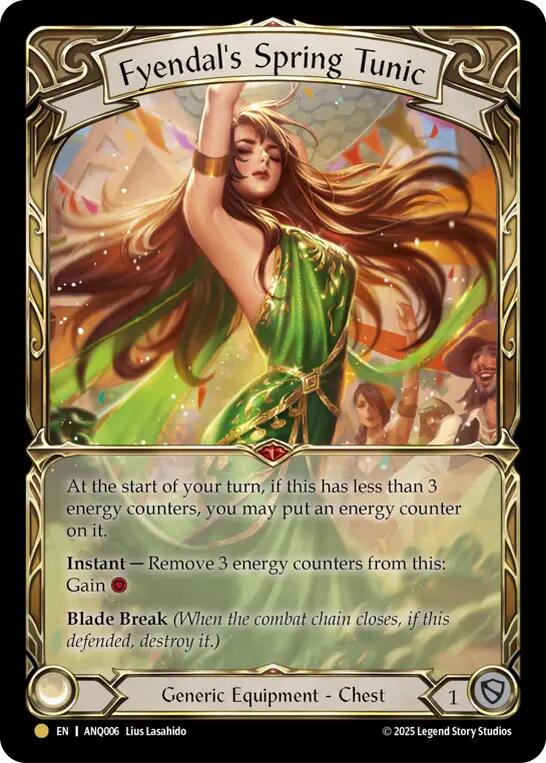 Fyendal's Spring Tunic [ANQ006] (Compendium of Rathe - Antiquity Pack)  Rainbow Foil | Cracking-Singles