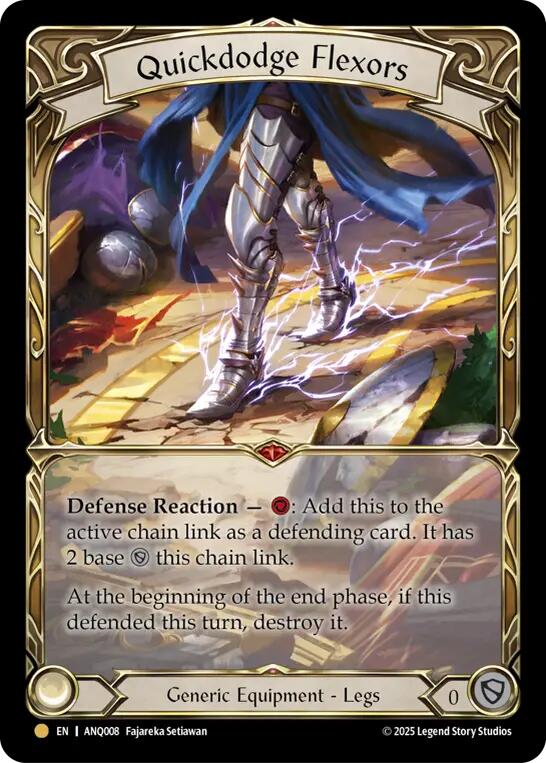 Quickdodge Flexors [ANQ008] (Compendium of Rathe - Antiquity Pack)  Rainbow Foil | Cracking-Singles