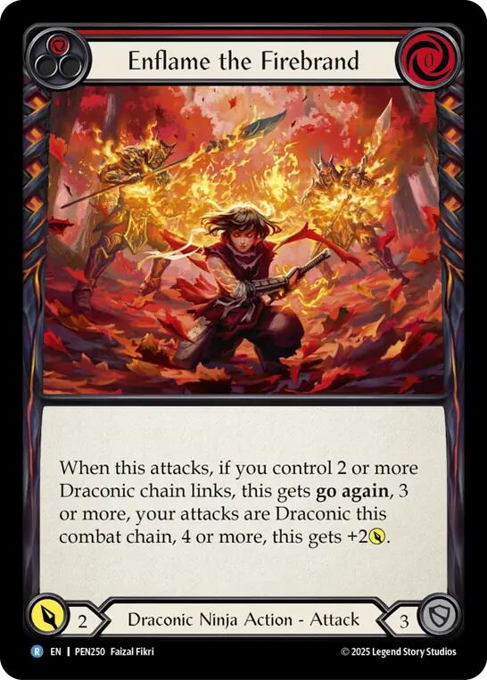 Enflame the Firebrand [PEN250] (Compendium of Rathe) | Cracking-Singles