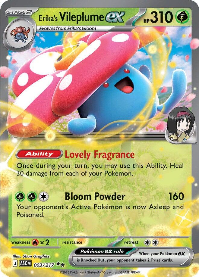 Erika's Vileplume ex (003/217) [Mega Evolution: Ascended Heroes] | Cracking-Singles