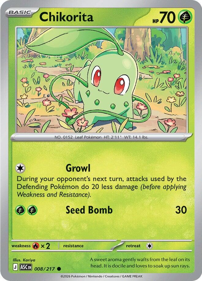 Chikorita (008/217) [Mega Evolution: Ascended Heroes] | Cracking-Singles