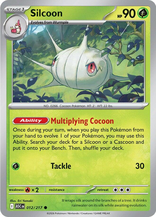 Silcoon (012/217) [Mega Evolution: Ascended Heroes] | Cracking-Singles