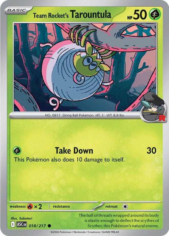 Team Rocket's Tarountula (018/217) [Mega Evolution: Ascended Heroes] | Cracking-Singles