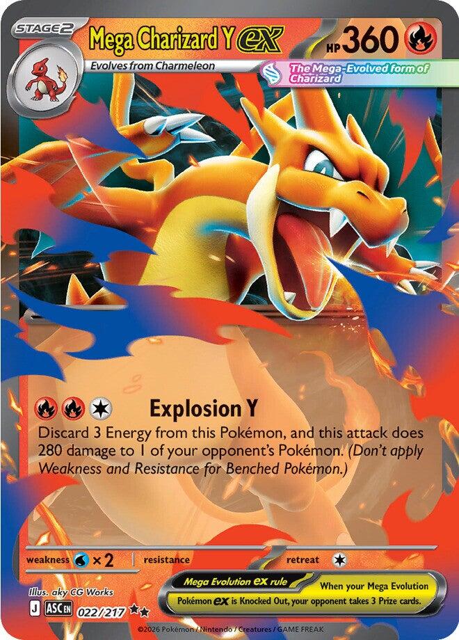 Mega Charizard Y ex (022/217) [Mega Evolution: Ascended Heroes] | Cracking-Singles