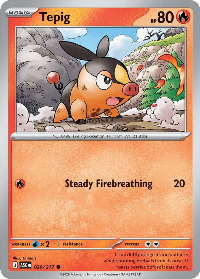 Tepig (029/217) [Mega Evolution: Ascended Heroes] | Cracking-Singles