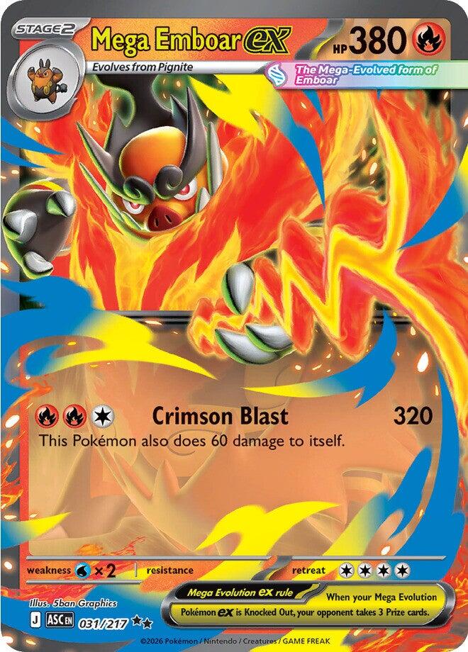 Mega Emboar ex (031/217) [Mega Evolution: Ascended Heroes] | Cracking-Singles