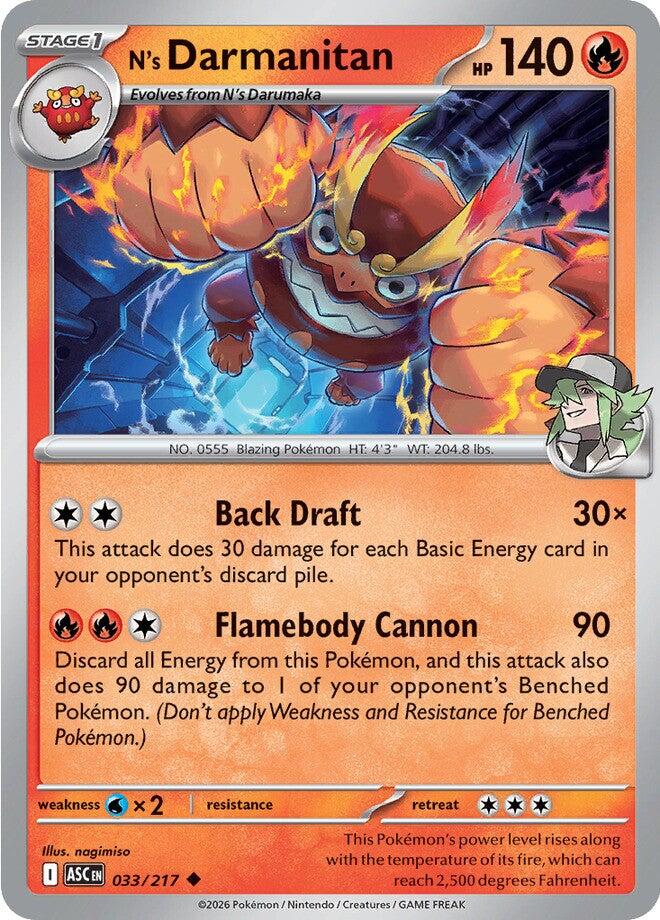 N's Darmanitan (033/217) [Mega Evolution: Ascended Heroes] | Cracking-Singles