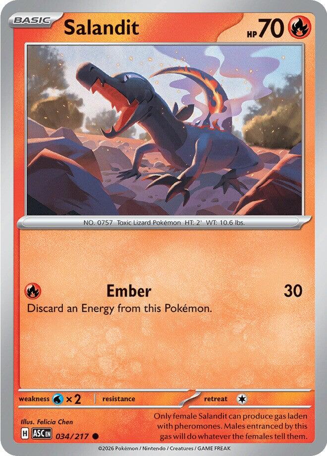 Salandit (034/217) [Mega Evolution: Ascended Heroes] | Cracking-Singles