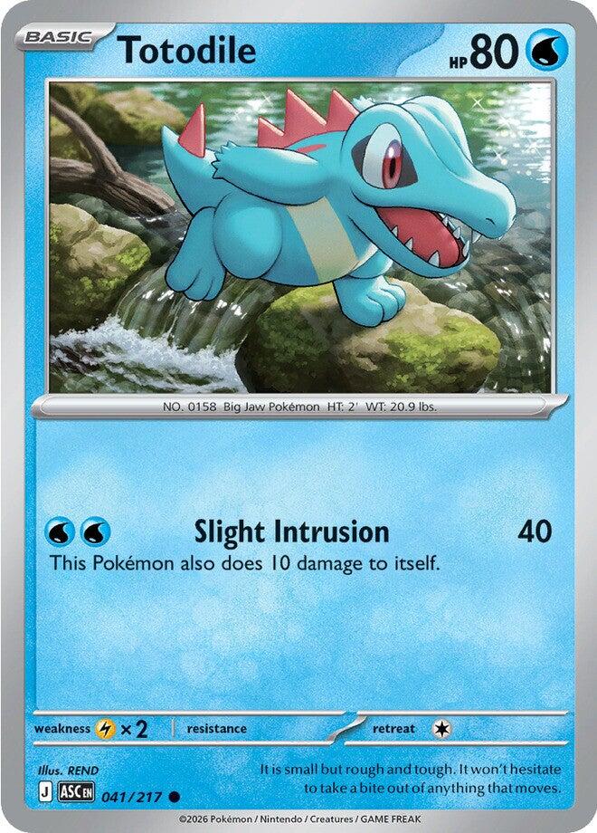 Totodile (041/217) [Mega Evolution: Ascended Heroes] | Cracking-Singles