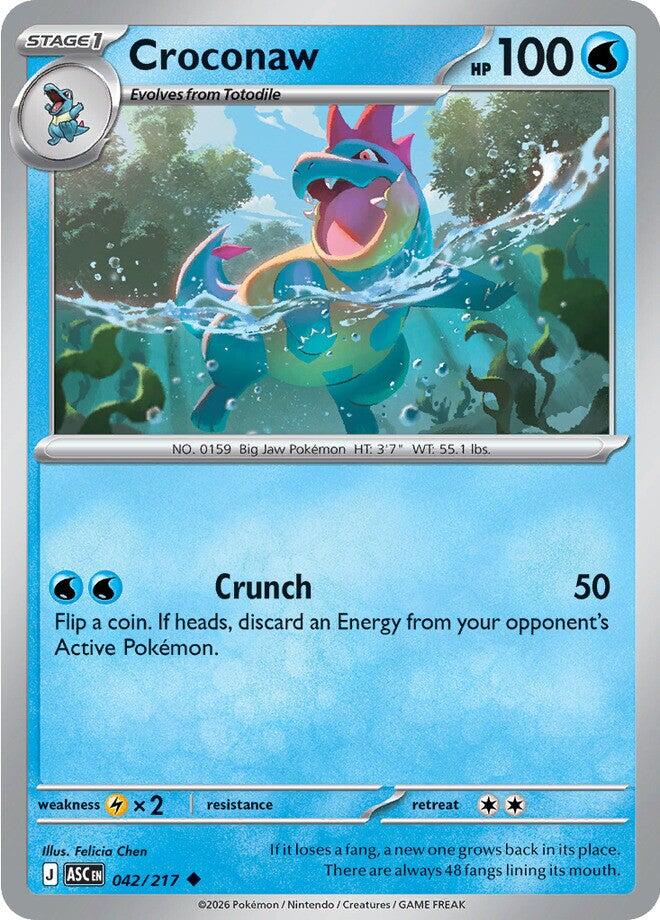 Croconaw (042/217) [Mega Evolution: Ascended Heroes] | Cracking-Singles