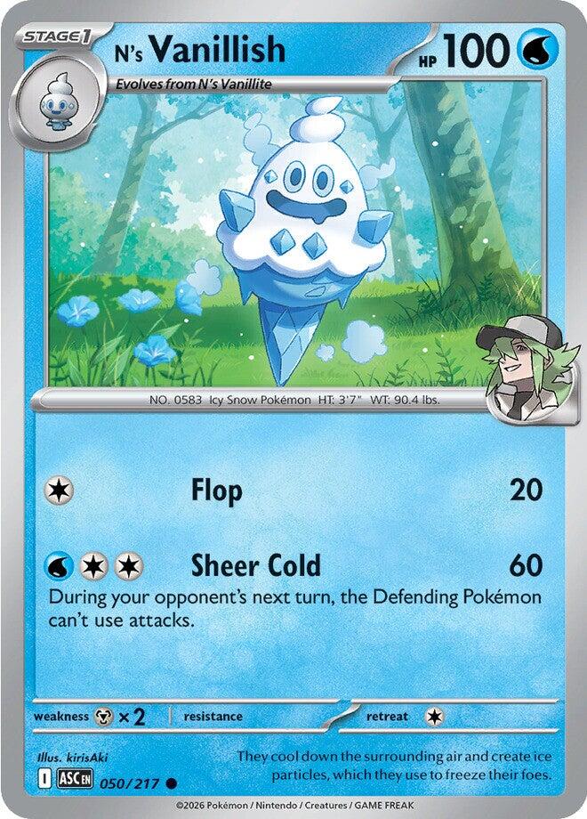 N's Vanillish (050/217) [Mega Evolution: Ascended Heroes] | Cracking-Singles