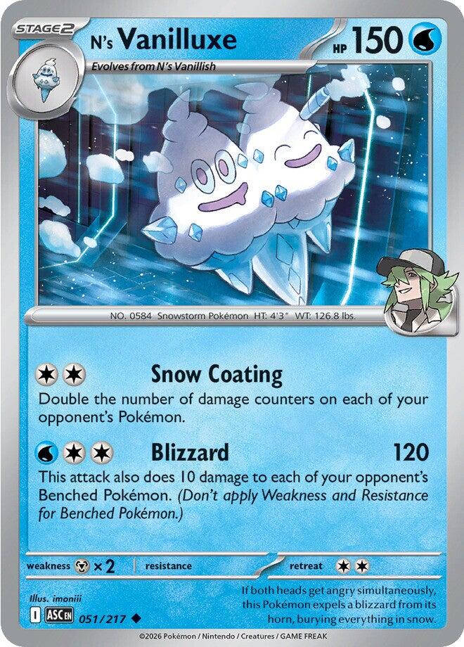 N's Vanilluxe (051/217) [Mega Evolution: Ascended Heroes] | Cracking-Singles