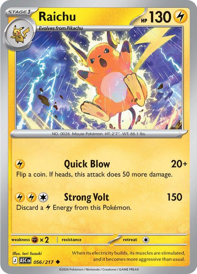 Raichu (056/217) [Mega Evolution: Ascended Heroes] | Cracking-Singles