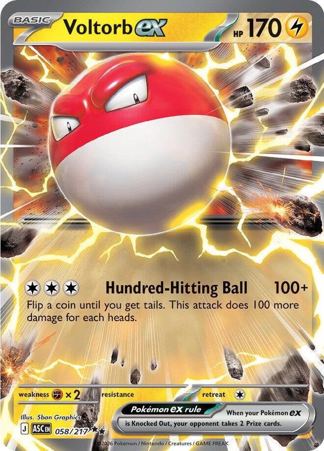 Voltorb ex (058/217) [Mega Evolution: Ascended Heroes] | Cracking-Singles