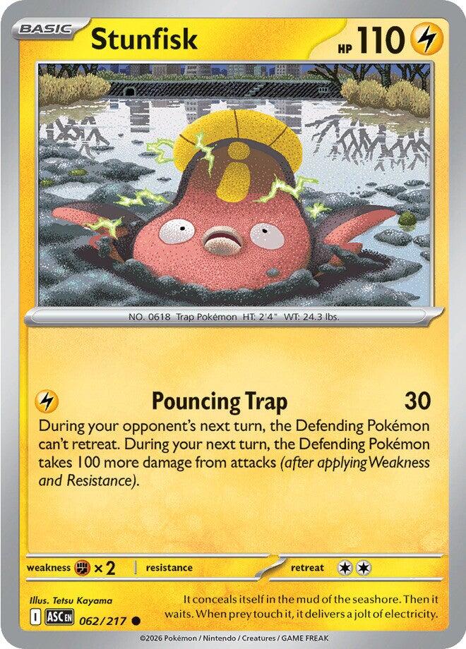 Stunfisk (062/217) [Mega Evolution: Ascended Heroes] | Cracking-Singles