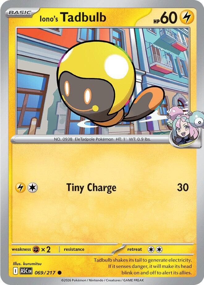Iono's Tadbulb (069/217) [Mega Evolution: Ascended Heroes] | Cracking-Singles