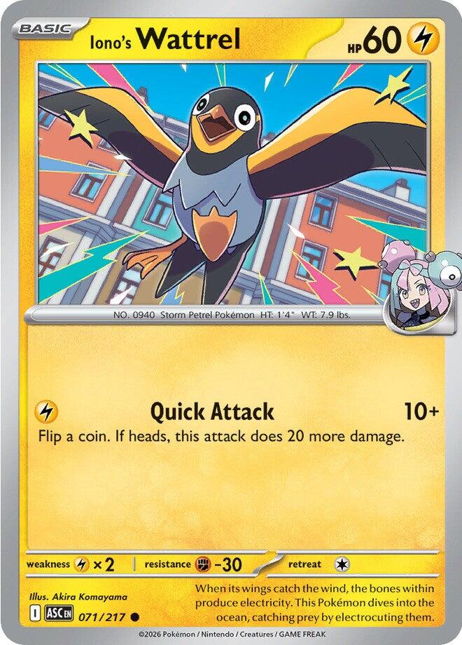 Iono's Wattrel (071/217) [Mega Evolution: Ascended Heroes] | Cracking-Singles