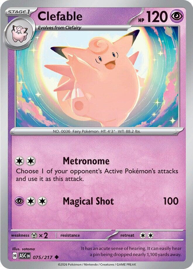 Clefable (075/217) [Mega Evolution: Ascended Heroes] | Cracking-Singles